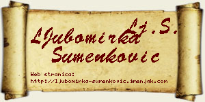 LJubomirka Šumenković vizit kartica